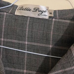 Bettie Page size small checkered dress used good condition